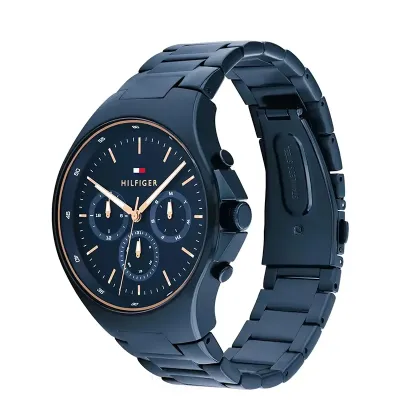 Tommy Hilfiger Justin Multifunction Blue Dial Men's Watch